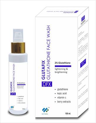Dermafixx Glutafix Glutathione  Lightening & Brightening with Vitamin C Face Wash
