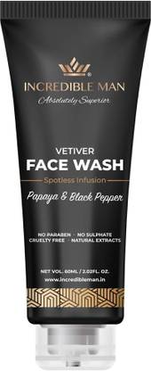 Incredible Man Papaya & Black Pepper for Glowing Skin - Pigmentation & Dark Spots Removal Face Wash