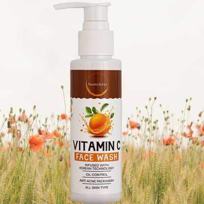 Snow ferry Vitamin C  for Glowing and Radiant Skin with Oil Control and Anti Acne Benefits for All Skin Types Face Wash