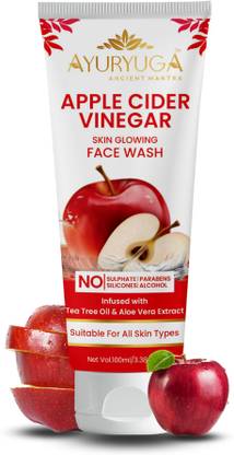 Ayuryuga Apple Cider Vinegar  | 100 ml | Deep Cleaning | Detoxify Skin | Remove Dirt & Pollution Face Wash
