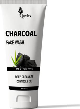 luxiva Charcoal  for Deep Cleansing & Oil Control – Anti-Pollution Formula Face Wash
