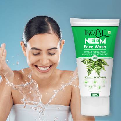 IKOTAL Neem  For Acne Prone & Clear Face / Removes Impurities / Men Women Face Wash