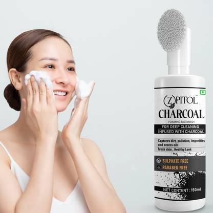 ZPITOL Charcoal For Men & Women ~~ Natural Skin Cleanser, Sun Damage ~~ Removes Dirt Face Wash