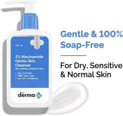 The Derma Co 2% Niacinamide Gentle Skin Cleanser for Sensitive, Dry, Normal Face Wash