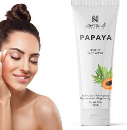 NightBlue Naturals Papaya Daily care Natural whitening Pigmentation anti aging beauty Men women Face Wash