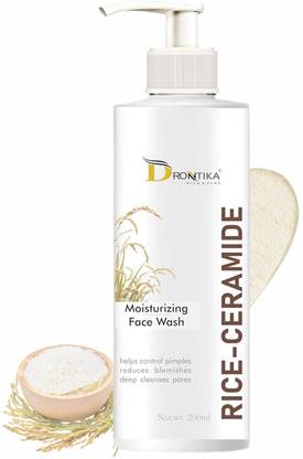 drontika Wild & Pure Rice Moisturizing  Enriched with Niacimaide & Fruits Ceramide Hydrating Cleanser Face Wash