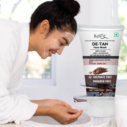 IBFEN De Tan Restorative Facewash For Men & Women |Makes Skin Plump Smooth & Spotless Face Wash