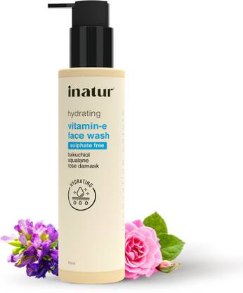 inatur Vitamin E For Hydrating Daily Cleanser For All Skin Types Face Wash