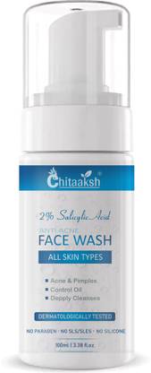 CHITAAKSH 2% Salicylic Acid Face wash For Oily Skin - Oil Control & Anti Acne For Men & Women  (100 ml) Face Wash