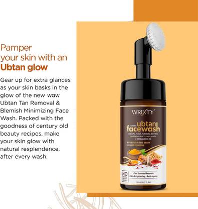 Wrixty Ubtan Foaming Turmeric&Saffron for Skin brightening Deep Cleansing . Face Wash