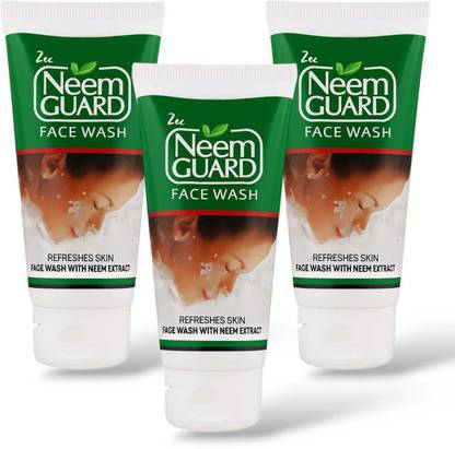 ZEE DRUGS Neem Guard  – Herbal Skin Cleanser with Neem Extract - 60g Each (Pack of 3) Face Wash