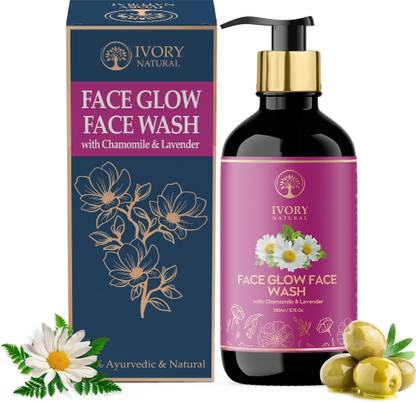 Ivory Natural Face Glow Wash (200 ml) - For Skin Glow & Brightness | Instant Glow Face Wash