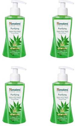 Himalaya Herbals NEEM | PREVENTS PIMPLE | TURMERIC  200 ML PACK 4 Face Wash