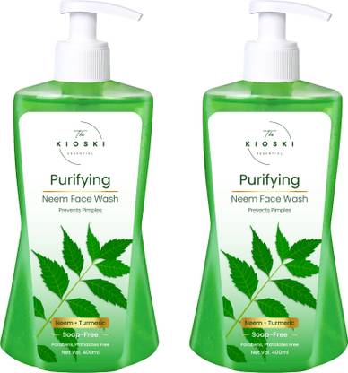 The Kioski Essential Pure Neem Refreshing  (400ML + 400ML) Face Wash