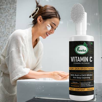 Fowke Vitamine C For Men & Women`` Skin Radiance Formul, Removes Tanning & Pollution Face Wash