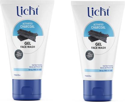 Licht Activated Charcoal Gel  2x50g Face Wash