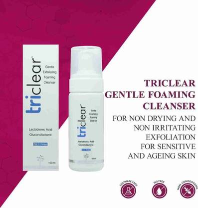 TRIKONA TRICLEAR Gentle Foaming Cleanser-Gluconolactone Face Wash