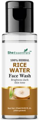She Essentials Herbal Natural Rice Water  For Glowing Skin | Skin Brightening Face Wash