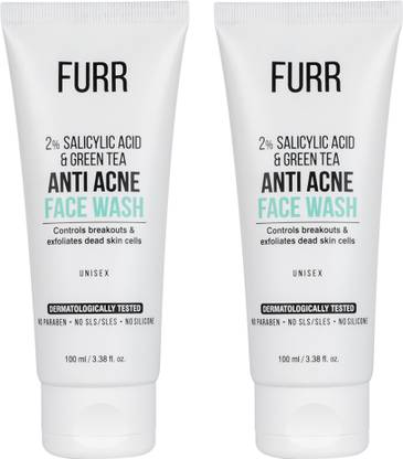 FURR 2% Salicylic Acid & Green Tea Anti Acne  Face Wash