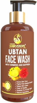 MAUR'SMAYUR NATURALS Ubtan De-Tan Radiance Facewash: For Clear, Glowing Skin | Suitable for All Skin Types | Paraben & Sulphate Free Face Wash