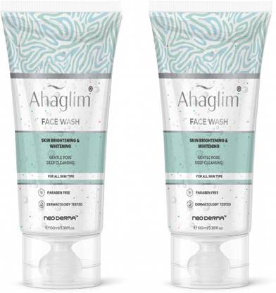 NEODERMA LIFE SCIENCES Neoderma Ahaglim  Gentle Deep Cleansing, Skin Brightening  with Tea Tree, Chamomile & AHA, Non-Drying Formula Face Wash