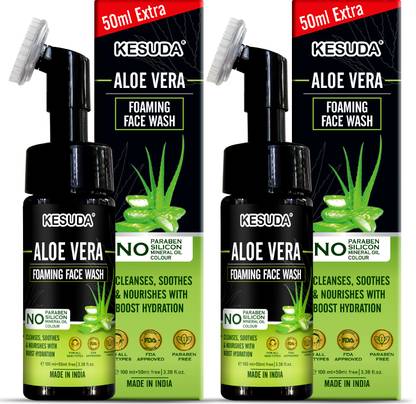 KESUDA Aloevera Foaming Facewash to control Pimple and Acne Face Wash
