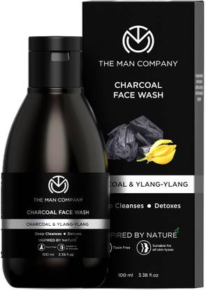THE MAN COMPANY Charcoal  with Ylang Ylang & Argan Essential Oils Face Wash
