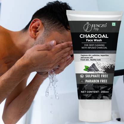 Fasczo Charcoal  To Remove Tanning & Dirt,' Illuminates Skin,' Men Women Face Wash