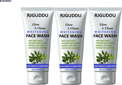 RJ GUDDU Neem  for Oil-Free Glow – Pack of 3 Face Wash