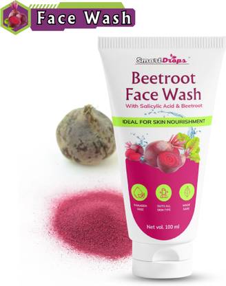 smartdrops Beetroot Facewash For Skin Lightning & Whitening For Daily Use, Suitable for All Skin Types Face Wash
