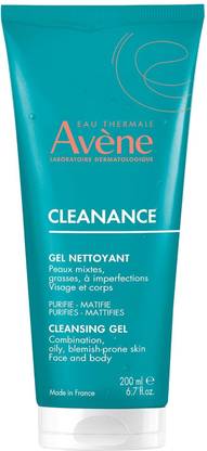 Avene Cleanance Cleansing Gel I Face wash for Oily, Acne, Sensitive,Blemish Prone Skin Face Wash