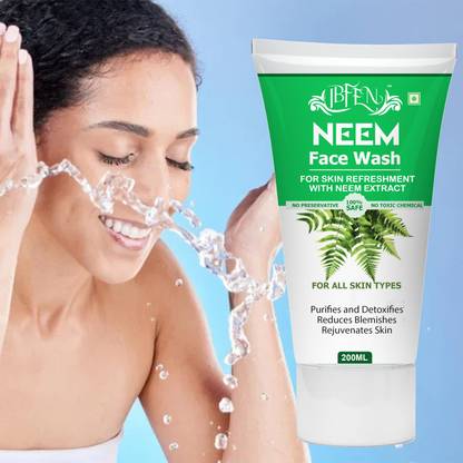IBFEN Neem Antibacterial  Men & Women ' Hyderated, Oil Control & Deep Detox Face Wash