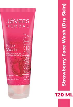 JOVEES Strawberry  with Strawberry Extracts | For Normal to Dry Skin | For Hydrating & Glowing Skin | Paraben and Alcohol free Face Wash