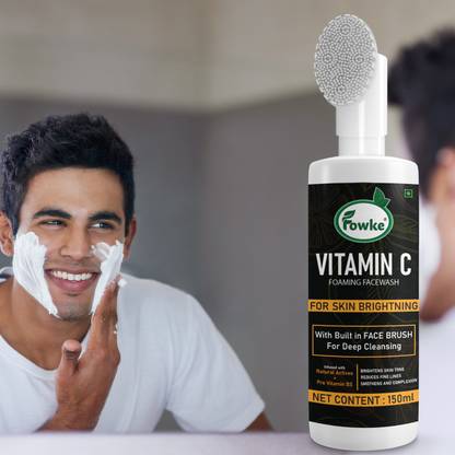 Fowke Vitamine C For Men & Women For Brighter Skin & NourishMen & Woment `` Even Tone Face Wash