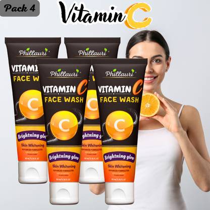Phillauri Vitamin C Face wash For Promotes collagen production(pack of 4) Face Wash