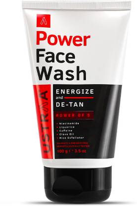 USTRAA Power  Energize & De-Tan | Effective Tan Removal | Recharge & Refresh Face Wash
