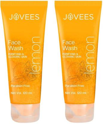 JOVEES Lemon  Purifying & Glowing Skin Paraben Pack Of 2 (240 ml) Combo Face Wash