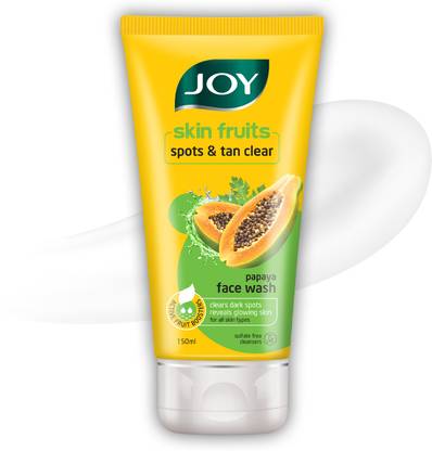Joy Skin Fruits Spots & Tan Clear Papaya  For All Skin Types Face Wash