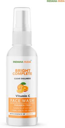 INDIANA HUDA Glow-Boosting Vitamin C  120ml for Daily Skincare Face Wash