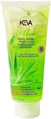 KEVA Aloe  - with Milli Capsules, Enriched with Aloe Vera (Pack of 3) (3 X 100 g) Face Wash
