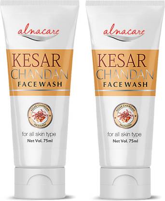 Alna Care Kesar Chandan Face wash pack of 2 Face Wash