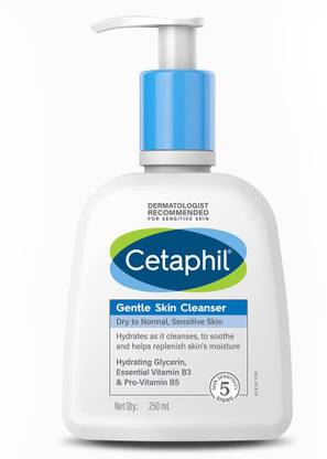 Cetaphil Paraben, Sulphate-Free Gentle Skin Hydrating  Cleanser with Niacinamide, Vitamin B5 for Dry to Normal, Sensitive Skin Face Wash