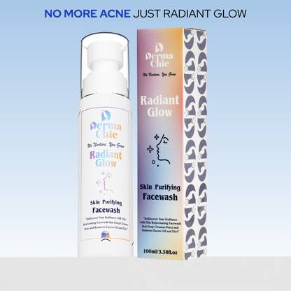 DermaChic Radiant Glow Facewash | Clears Pores & Brightens Skin | Face Wash