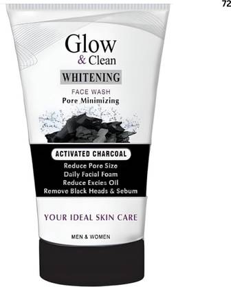 NewClick Clean & Glow Charcoal Wash – Daily Oil-Free Radiance Face Wash