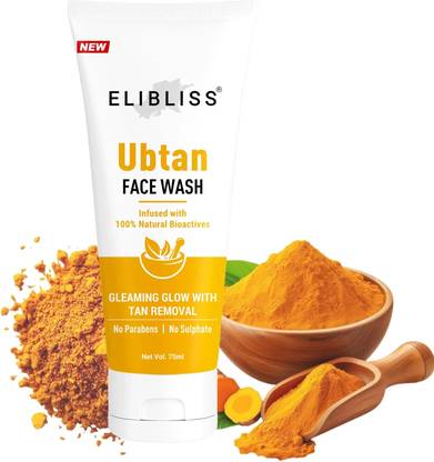 ELIBLISS Fresh & Glow UBTAN with Turmeric & Saffron Gel  Face Wash
