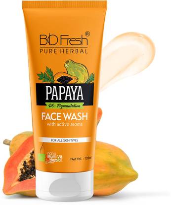 Biofresh Papaya , Radiant Glowing. Moisturizing, Brightening, Anti Ageing, Pore Cleansing Face Wash