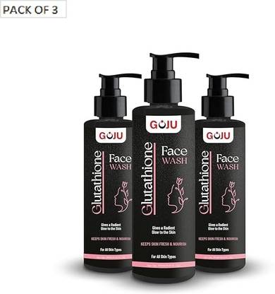 GOJU Pack of 3-Glutathione  for Daily Skincare Face Wash