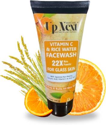 up next Vitamin C & Rice Water | Suits All Weather | Instant Glow Face Wash