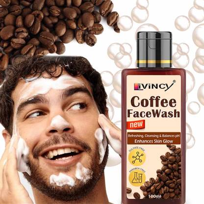 Livincy coffee facewash for oily skincare facewash whitening facewash for men and women Face Wash