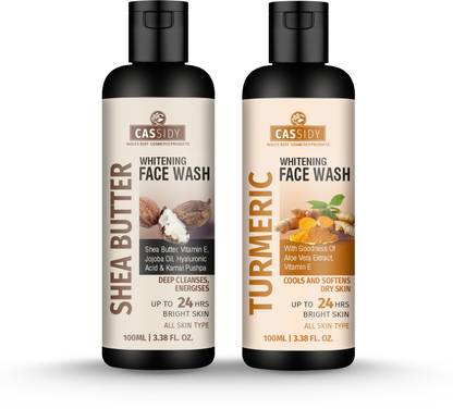 Cassidy Shea Butter & Turmeric Facewash, Reduce Pigmentation and Dark Spot Face Wash